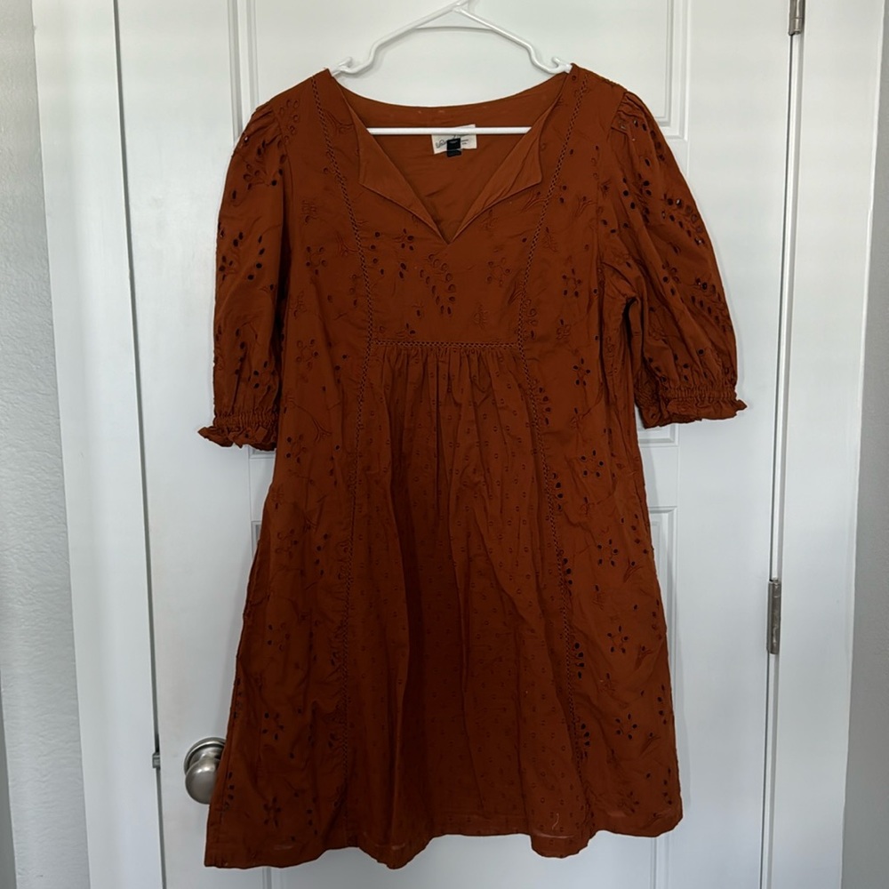 Burnt orange dress, universal thread medium